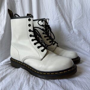 White 1460 Doc Marten Boots